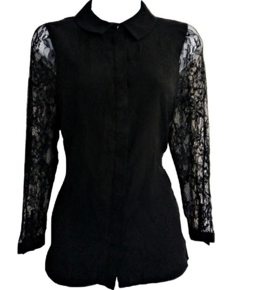 NWOT Ted Baker lace sleeves shirt - Picture 1 of 8